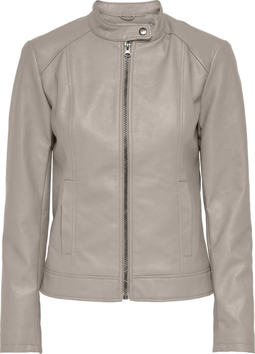 JdY Reissverschluss- Kunstlederjacke