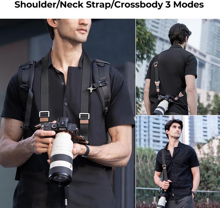 Produktbild K&F Concept 32mm WidthNeck Strap Urban Wander 01 (Black) (Schultergurt)