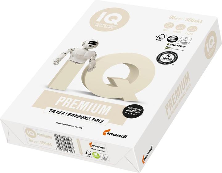 Actual product image IQ Copy paper PREMIUM DIN A4 80 g/sqm 500 sheets (80 g/m², 500 x, A4)