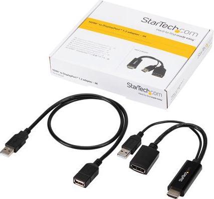 Produktbild StarTech 4K HDMI naar DisplayPort adapter (HDMI, 25.50 cm)