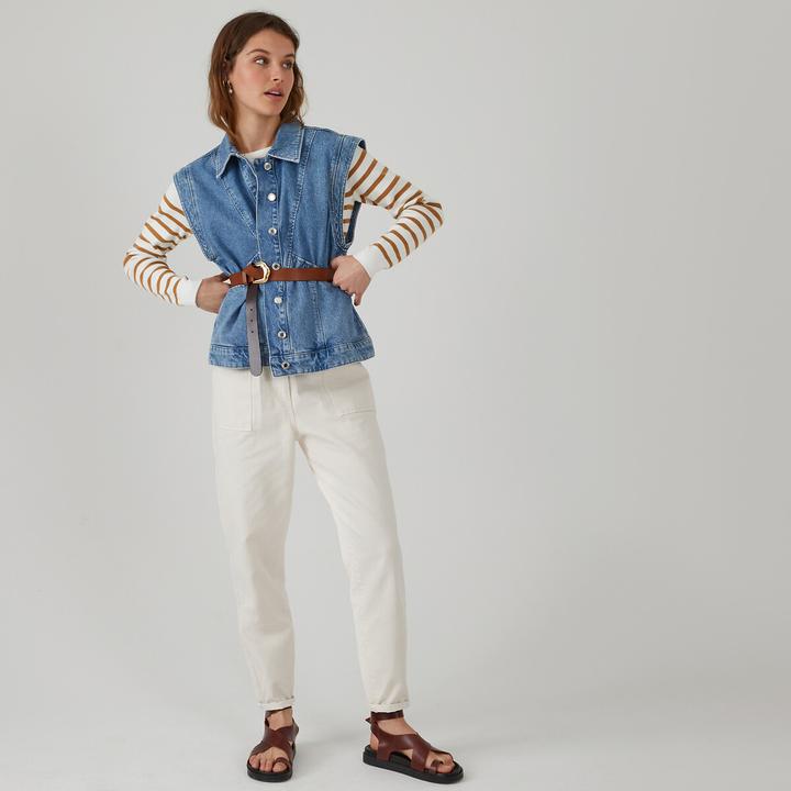 Produktbild La Redoute Collections Matrosenpullover aus Bio-Baumwolle (S)