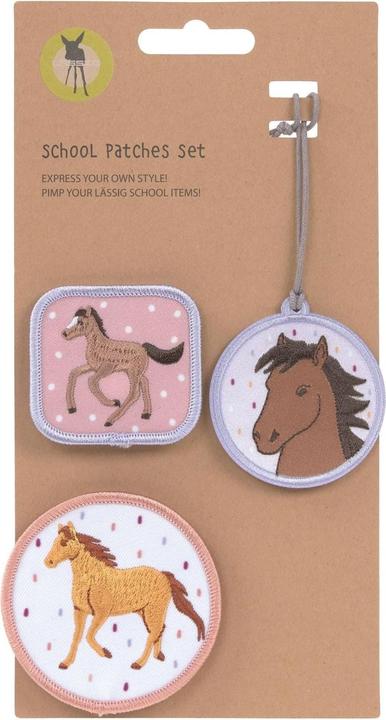 Lässig Badges Pferd 3-teilig (Zusätzliche Polsterung)