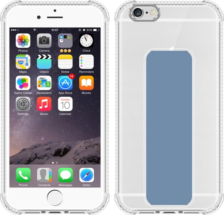 Actual product image Cadorabo Case for Apple iPhone 6 PLUS / 6S PLUS in TPU with holder LM167 Style (Apple iPhone 6 Plus)