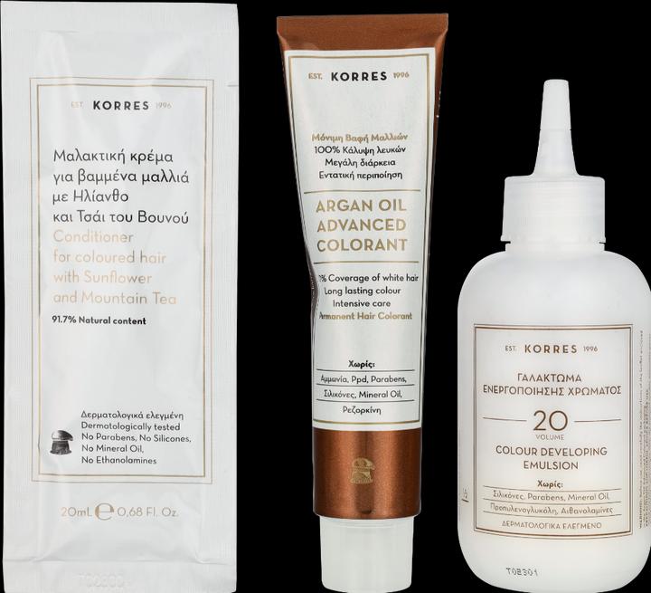Immagine prodotto Korres Colore per capelli all'olio di argan (63 Biondo Scuro Miele Biondo Scuro)