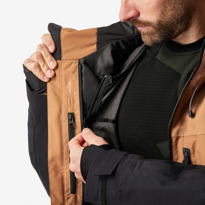 Produktbild Dreamscape Snowboardjacke Herren Skijacke - SNB 500 Ziprotec camel/schwarz (S)