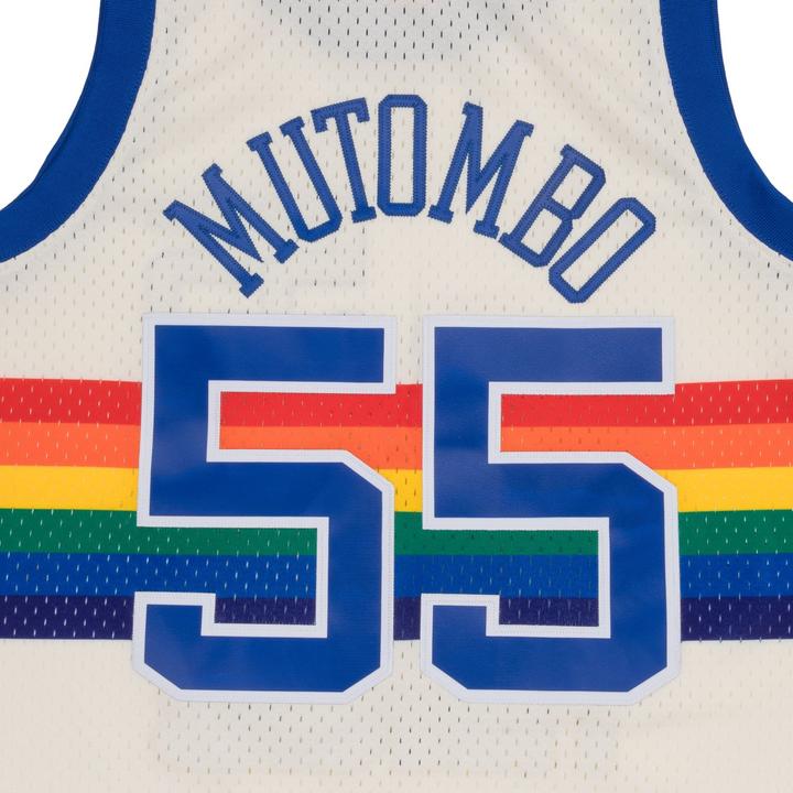Immagine prodotto Mitchell & Ness Maglia Swingman Denver Nuggets OFF-WHITE Dikembe Mutombo (M)
