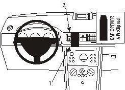 Produktbild Brodit 853261 Autohalterung Opel Meriva