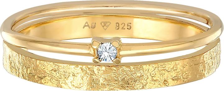 Image du produit Elli Bague en cristal, Organic, Ring Set, Bague solitaire (58, Argent 925)