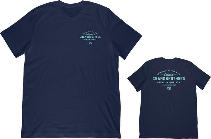 Crankbrothers Old School T-Shirt Men, navy, L (L)