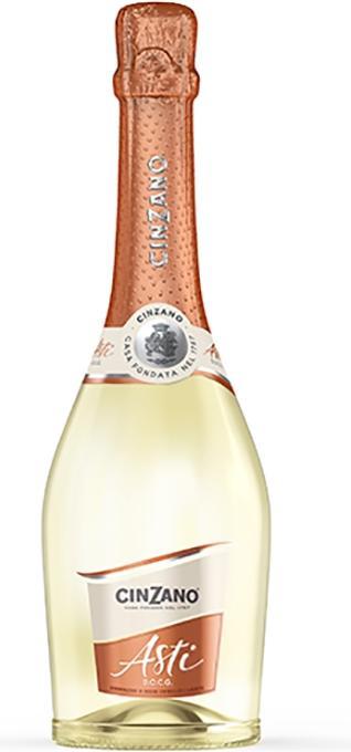 Cinzano Asti sparkling wine from Italy 0,75l 7% (6 x 75 cl)