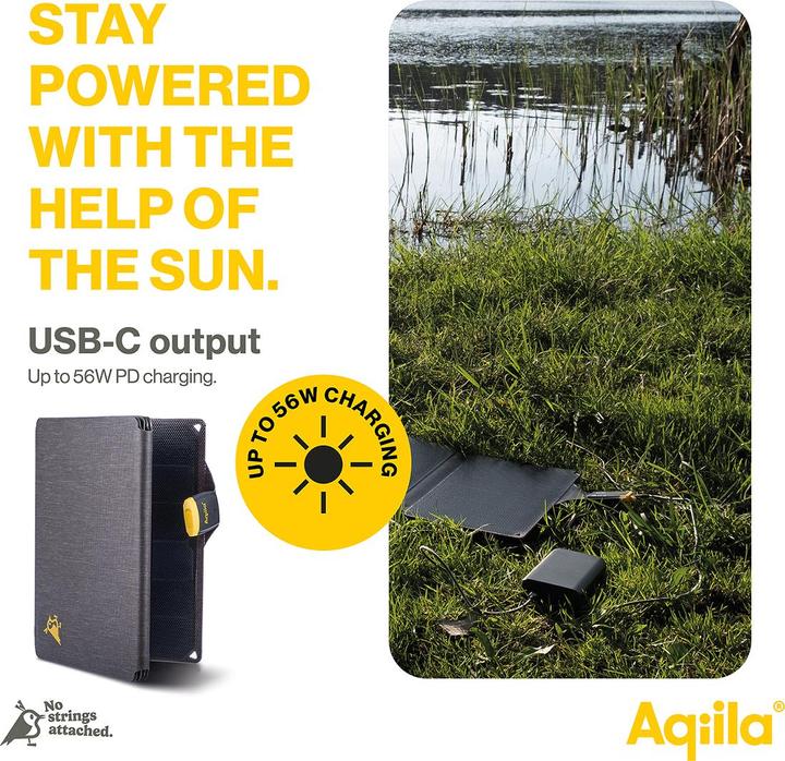 Produktbild Aqiila Sunbird P56 - Foldable solar panel (56 W, 1.34 kg)