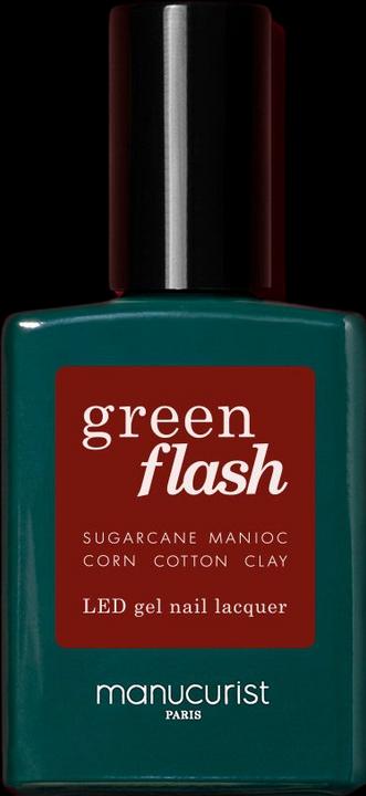 Immagine prodotto Manucurist Smalto per unghie Green Flash Viola scuro (Viola del pensiero, Smalto per unghie effetto gel)
