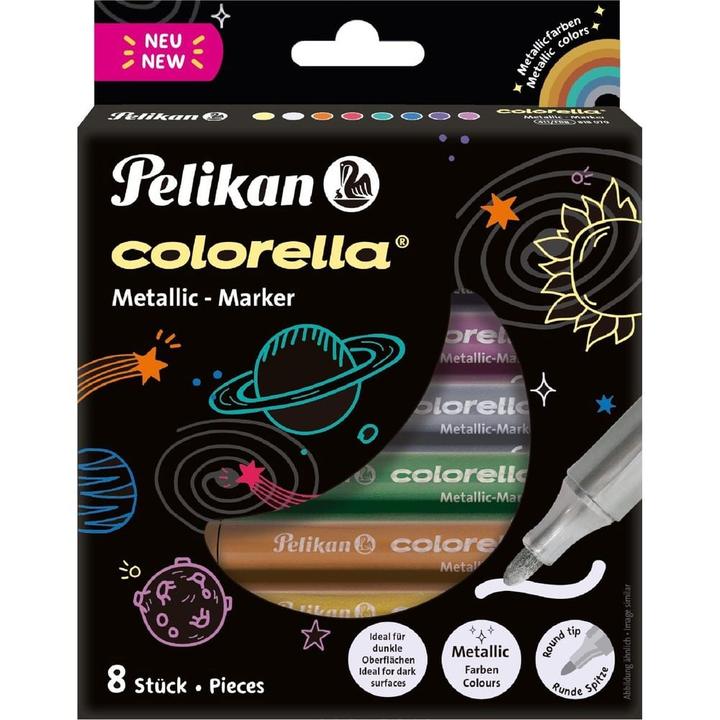 Produktbild Pelikan Colorella Metallic Fasermaler (Mehrfarbig, 8 x)