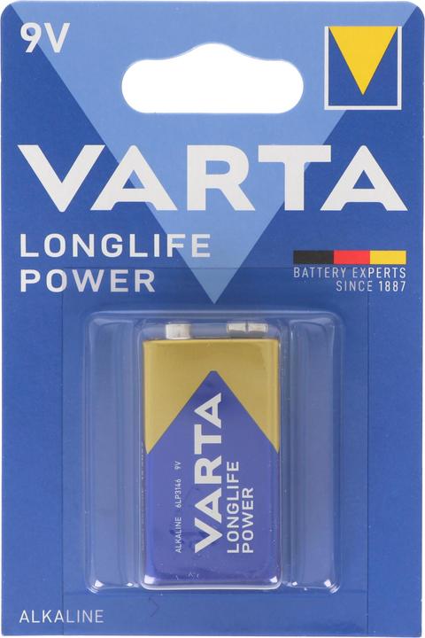 Produktbild Varta LONGLIFE Power (1 Stk., 9V Block, 580 mAh)
