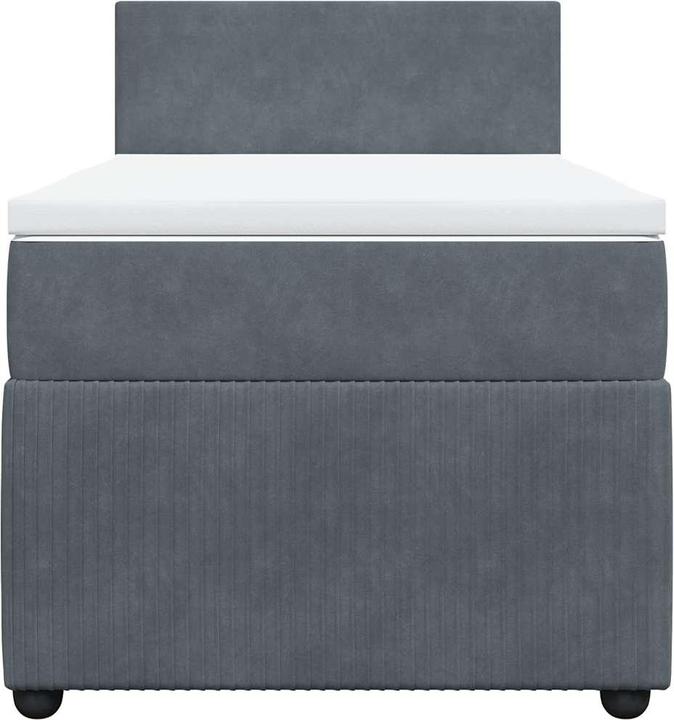 Image du produit VidaXL Bo x lit de saut avec matelas 100 x 200 cm velours (100 x 200 cm)