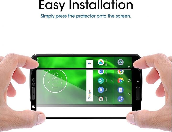 Produktbild Screenguard Motorola Moto G6 Plus Full Screen Panzerglas Schutzfolie 2.5D 9H (1 Stück, Motorola Moto G6 Plus)