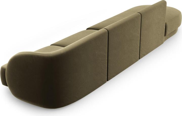 Actual product image Micadoni Boucle Left Sofa, "Miley", 4 Seats, 323x90x70Made in Europe (2 person sofa, 3-seater, 4-seater)