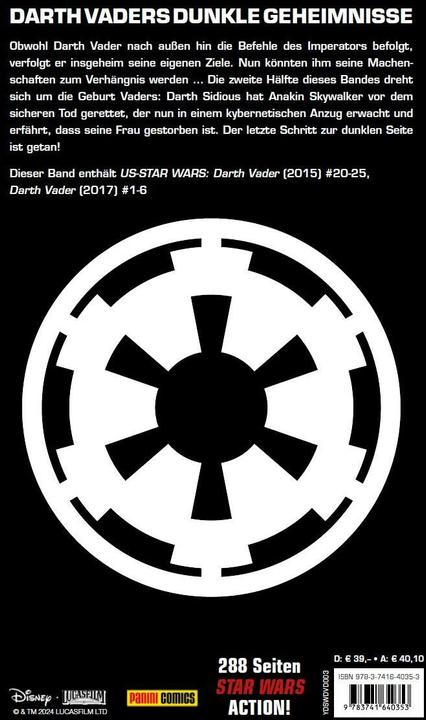 Produktbild Panini Star Wars Comics: Darth Vader Deluxe (Deutsch, Kieron Gillen, Max Fiumara, Salvador Larroca, Mike Norton, Giuseppe Camuncoli, Charles Soule, Chris Eliopoulos, 2024)