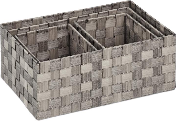 Actual product image Relaxdays Storage Basket (4 x, 37 x 26 x 15 cm)