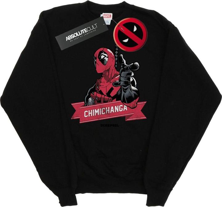 Deadpool Chimichanga Finger Sweatshirt (L)