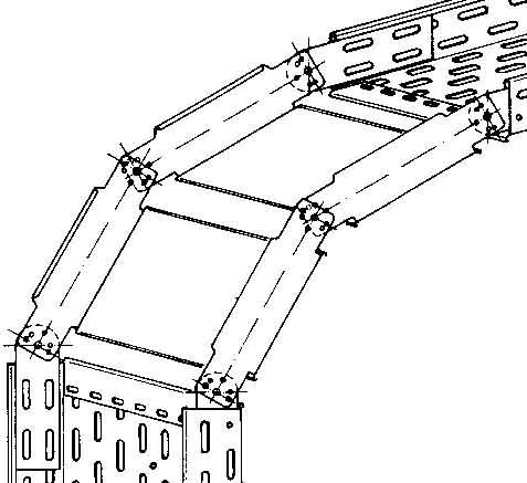 Produktbild Niedax NIE RGS 60.600 F Bogen, verstellbar, vertikal, 60x600 mm feuerverzinkt (6 cm)
