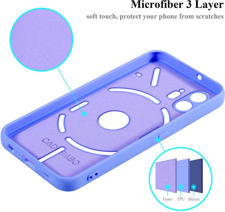 Image du produit Cadorabo Coque pour Nothing Phone 2 TPU Liquid Silicone Case (Nothing Phone (2))
