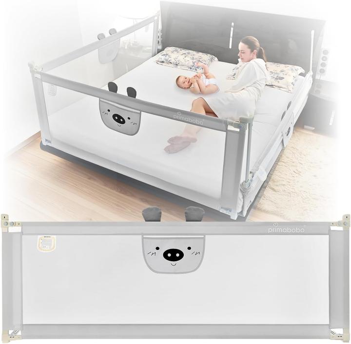 Produktbild Primabobo Höhenverstellbares Bettschutzgitter Teddybär (160 cm)