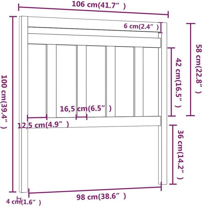Produktbild VidaXL Yorgos (106 x 4 x 100 cm)