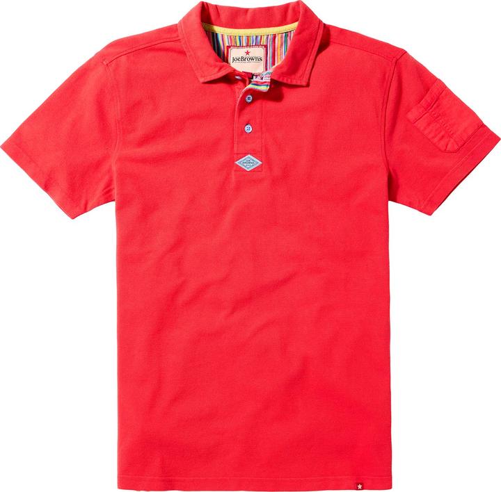 Actual product image Joe Browns Stripe Trim Pique Polo Shirt (XL)