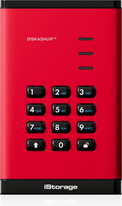 Image du produit iStorage diskAshur3 HDD 5TB - Rouge (5 To)