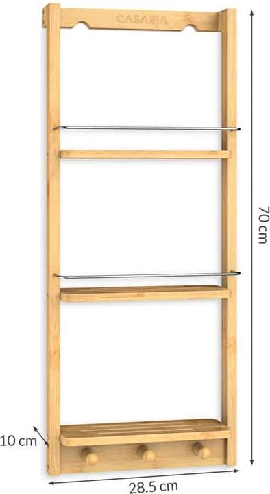 Actual product image Casaria Shower shelf (70 x 28.5 x 10 cm)