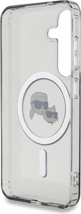 Produktbild Karl Lagerfeld Etui Button Karl & Choupette Heads Printed Logo MagSafe Samsung Galaxy S25 Plus czarn (Samsung Galaxy S25+)