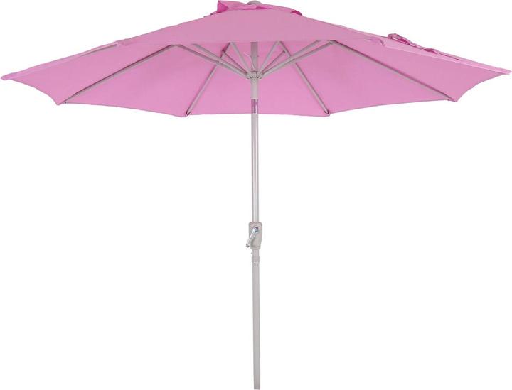 Produktbild Swisshandel24 Sonnenschirm, Gartenschirm, Ø 3m neigbar Polyester/Alu 5kg - flieder (3 m)