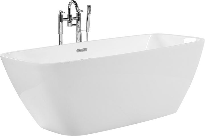 Produktbild Beliani Badewanne freistehend weiss rechteckig 170 x 78 cm MINGO (252 l, 170 cm, 78 cm)