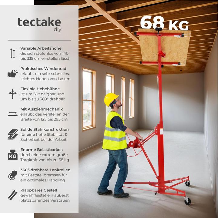 Produktbild tectake Plattenheber (68 kg)