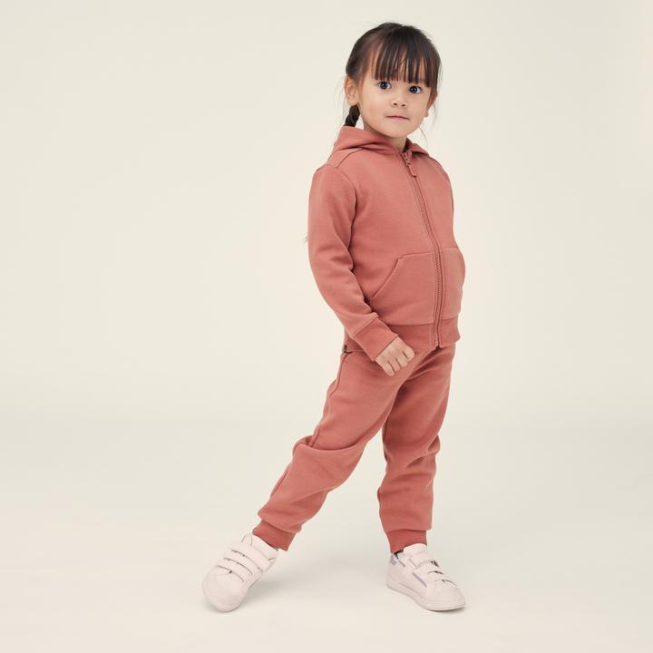 Actual product image Domyos Hooded jacket for babies/toddlers - terracotta (122)