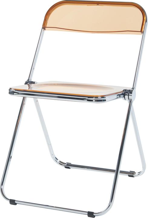 Actual product image En.Casa Klappstuhl Pornainen 4er Set Orange, transparent