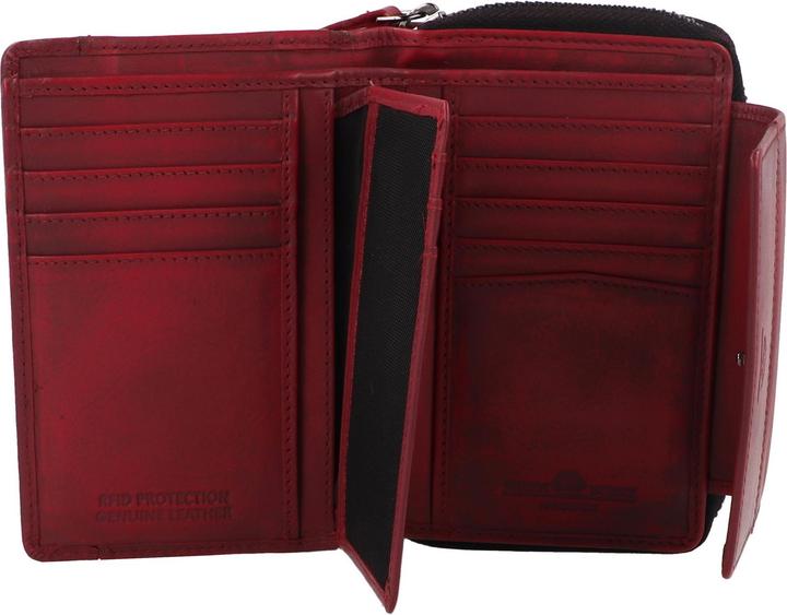 Actual product image Greenburry Destressed Geldbörse RFID Schutz Leder 13.5 cm