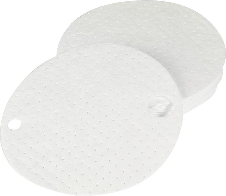 Image du produit Brady DTO25, COUVERTURE DE TERRAIN, 56 cm de diamètre, blanc, soudé, absorbant l'huile, capacité