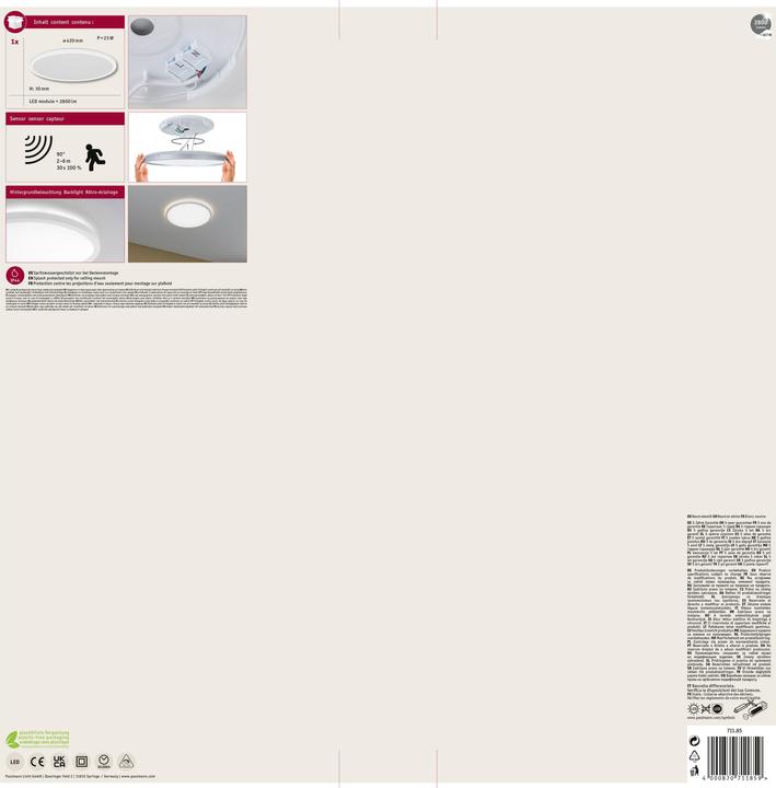 Immagine prodotto Paulmann Pannello Atria Shine retroilluminato (2800 lm)