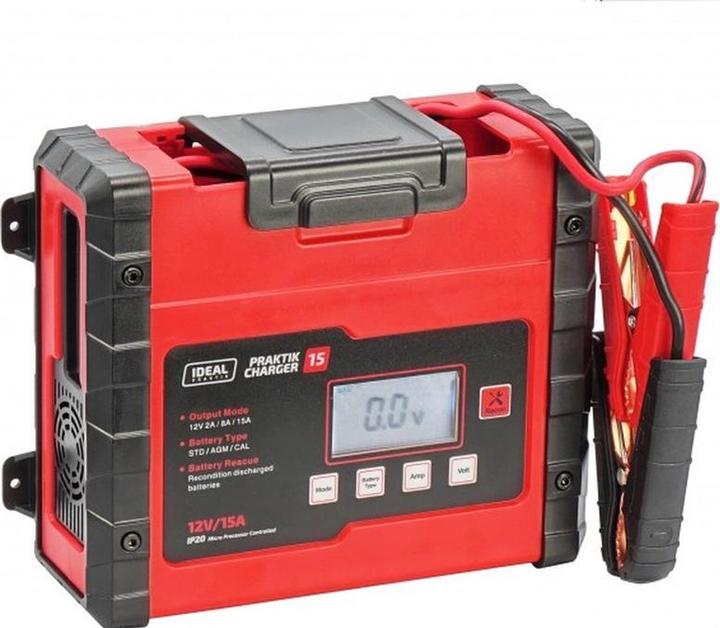 Actual product image Ideal Lead acid battery charger, gel, AGM, EFB and MF batteries 2/8/15A 12V Volt power supply 230V (12V, 15 A)