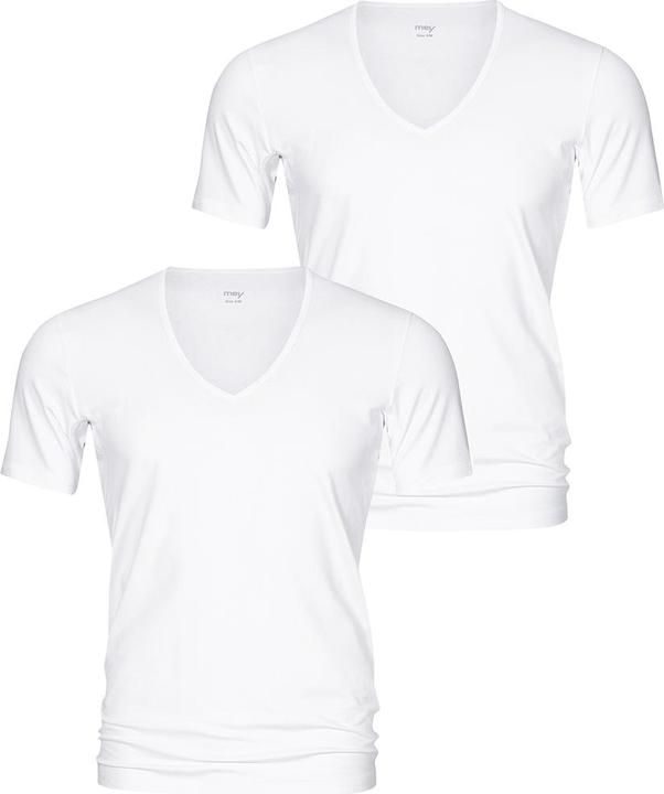 Mey 2er Pack Dry Cotton T-Shirt mit V-Ausschnitt