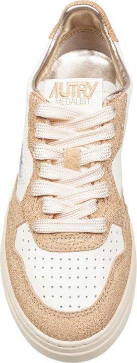 Immagine prodotto Autry medalist sneakers in leather and suede with glitter color white/sand (37)