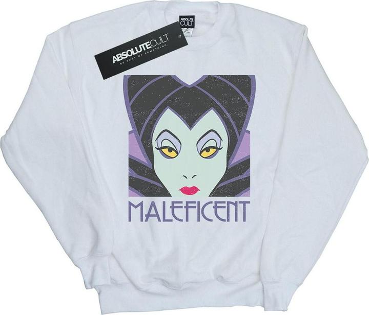 Disney Maleficent Cropped Head Sweatshirt (S)