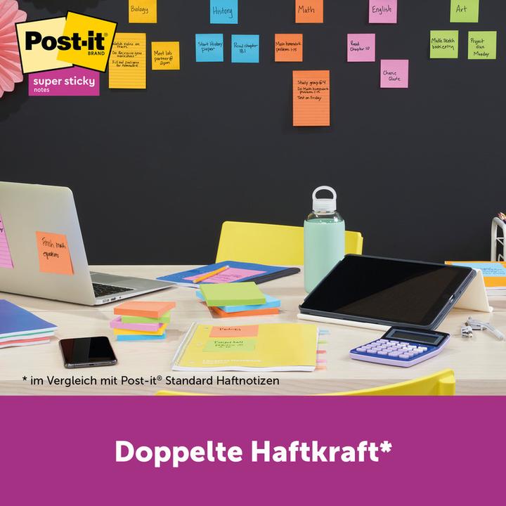 Image du produit Post-it Super Sticky Sticky Sticky Notes (76 x 76 mm)