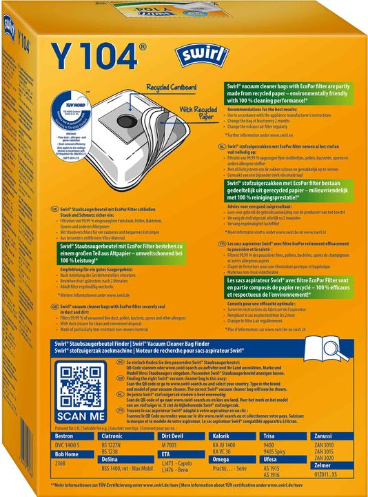 Actual product image Swirl Y 104 AirSpace (4 x)