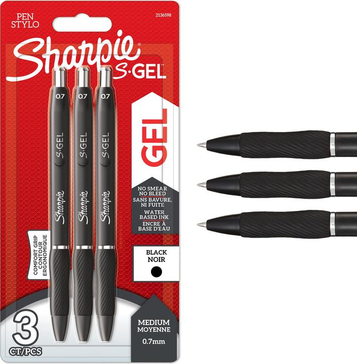 Produktbild Sharpie Gelschreiber (Black, 3 x)