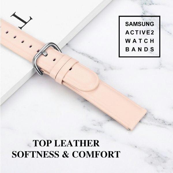 Actual product image Beline pasek Watch 20mm Elegance różowy/pink (20 mm, Organic leather, Plastic)