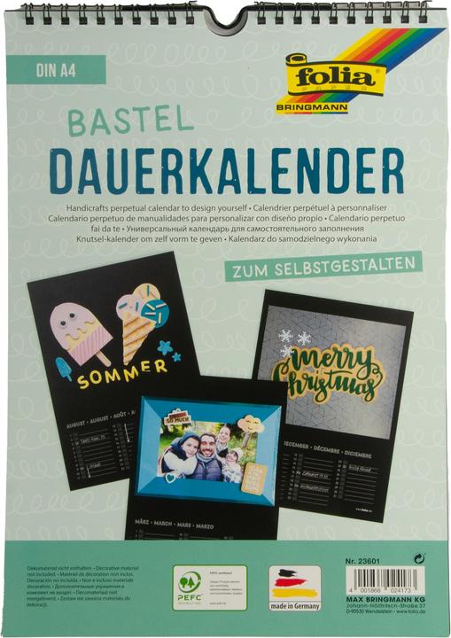 Image du produit Folia Calendrier permanent (A4, Couverture rigide, Allemand)
