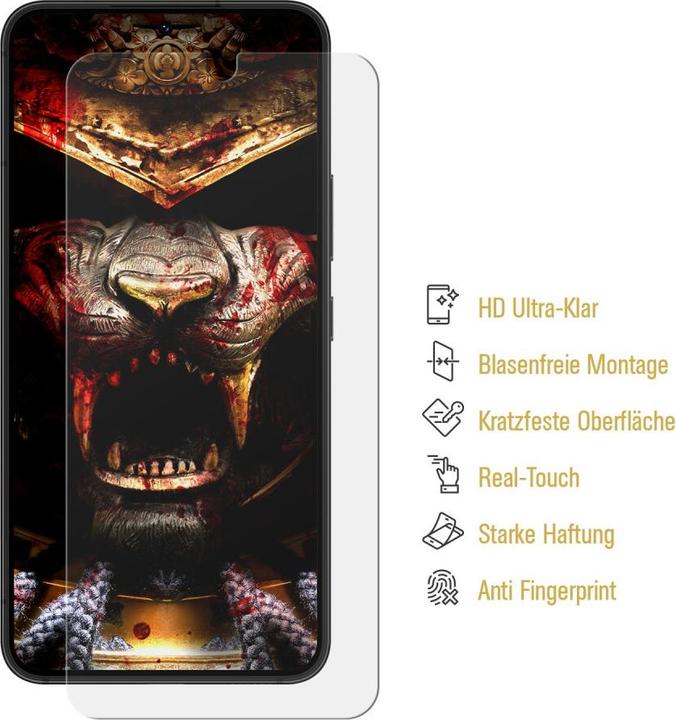 Actual product image Protectorking 3x 9H Panzerglas flexibel HD Klar (3 Piece, Samsung Galaxy S23+)